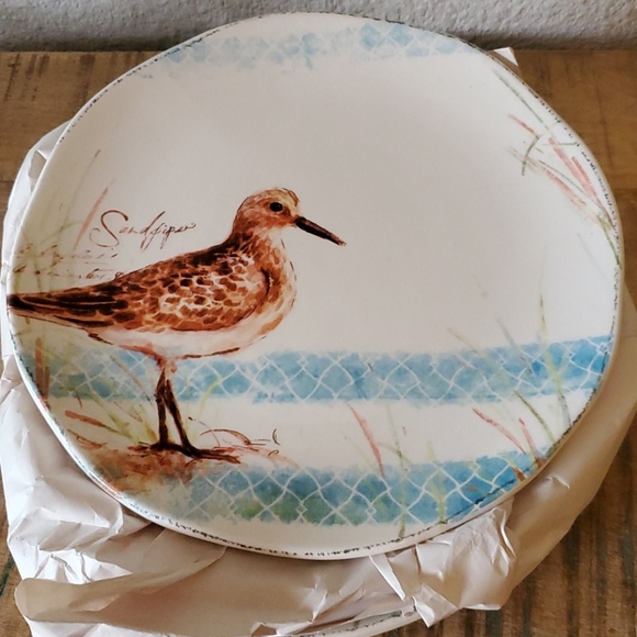 Pier 1 Sand Piper plates - Picture 1 of 3